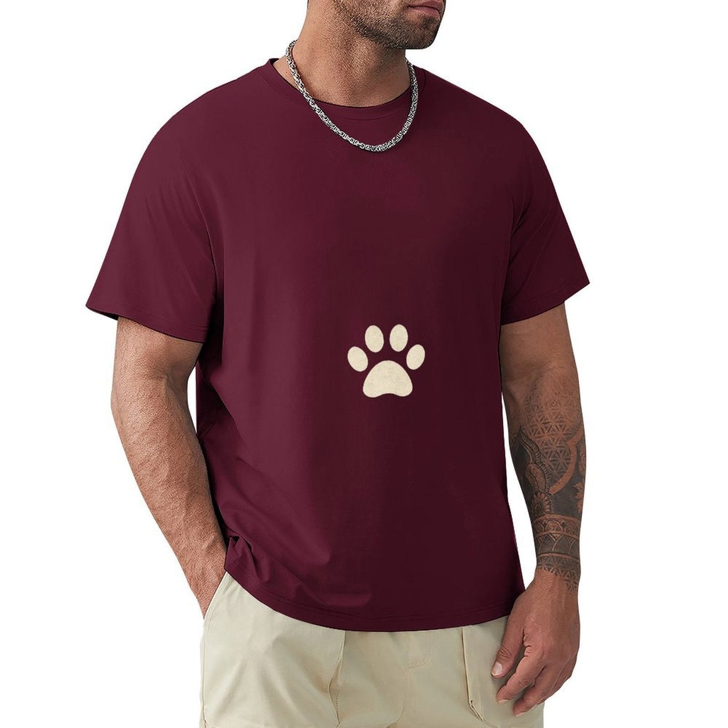 ,Men's Cotton Short - sleeved T-shirt, Breathable Loose - fitting Casual Summer Top, Suitable for Outdoor Activities and Daily Comfortable Wear,Men's T-shirt100%cottonz9ogpbrz8g4e - TrendyLookz