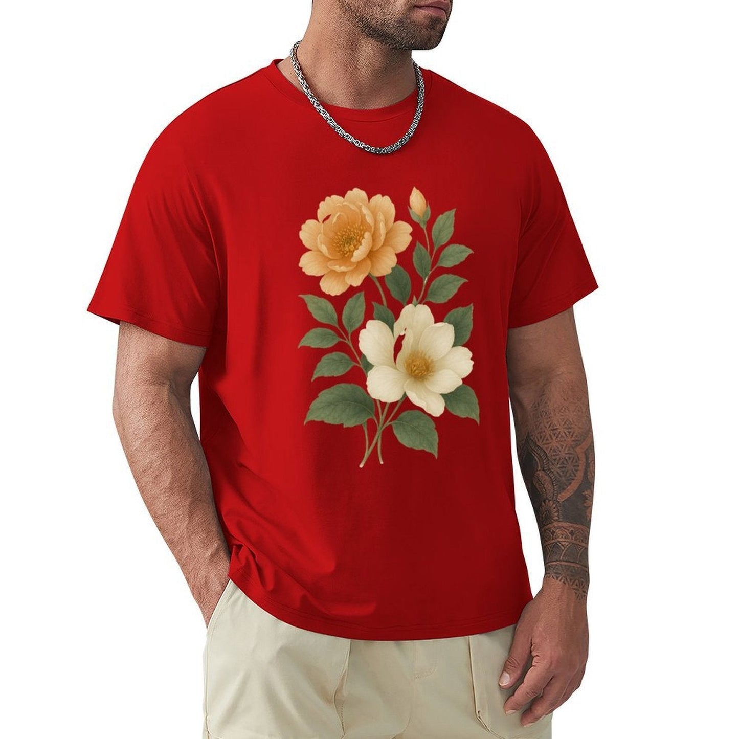 ,Men's Cotton Short - sleeved T-shirt, Breathable Loose - fitting Casual Summer Top, Suitable for Outdoor Activities and Daily Comfortable Wear,Men's T-shirt100%cottonz9ogju8njoye - TrendyLookz