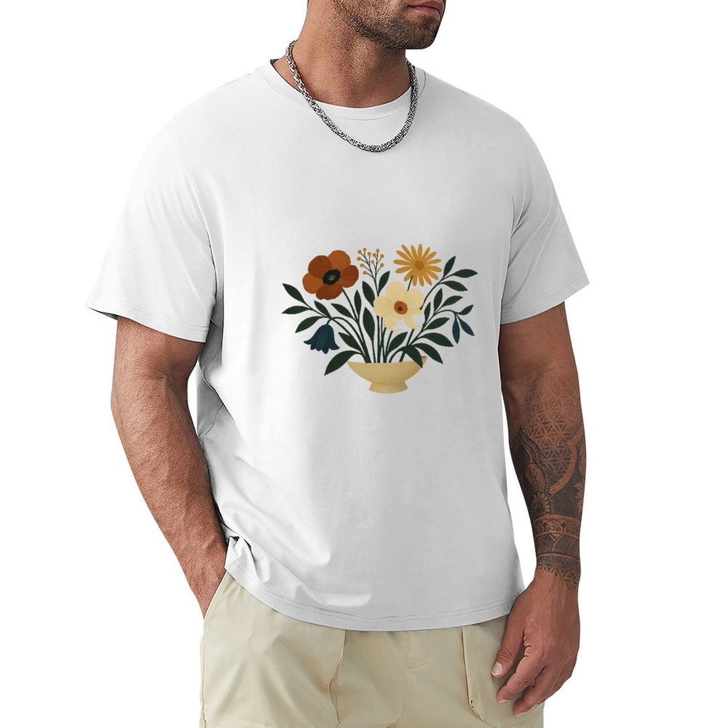 ,Men's Cotton Short - sleeved T-shirt, Breathable Loose - fitting Casual Summer Top, Suitable for Outdoor Activities and Daily Comfortable Wear,Men's T-shirt100%cottonz9og51vz87fc - TrendyLookz