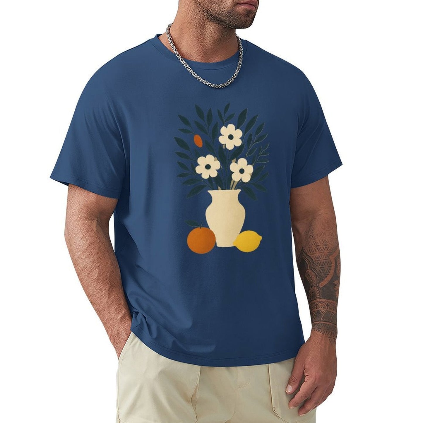 ,Men's Cotton Short - sleeved T-shirt, Breathable Loose - fitting Casual Summer Top, Suitable for Outdoor Activities and Daily Comfortable Wear,Men's T-shirt100%cottonz9og518f8qhe - TrendyLookz