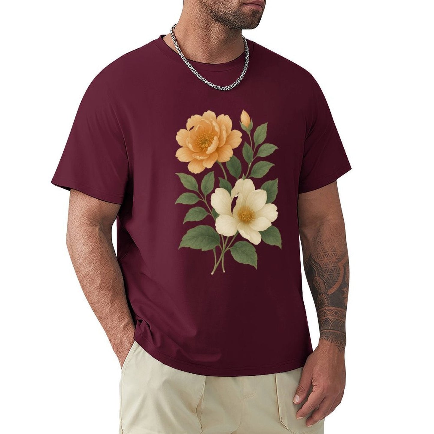 ,Men's Cotton Short - sleeved T-shirt, Breathable Loose - fitting Casual Summer Top, Suitable for Outdoor Activities and Daily Comfortable Wear,Men's T-shirt100%cottonz9ogju8njoye - TrendyLookz