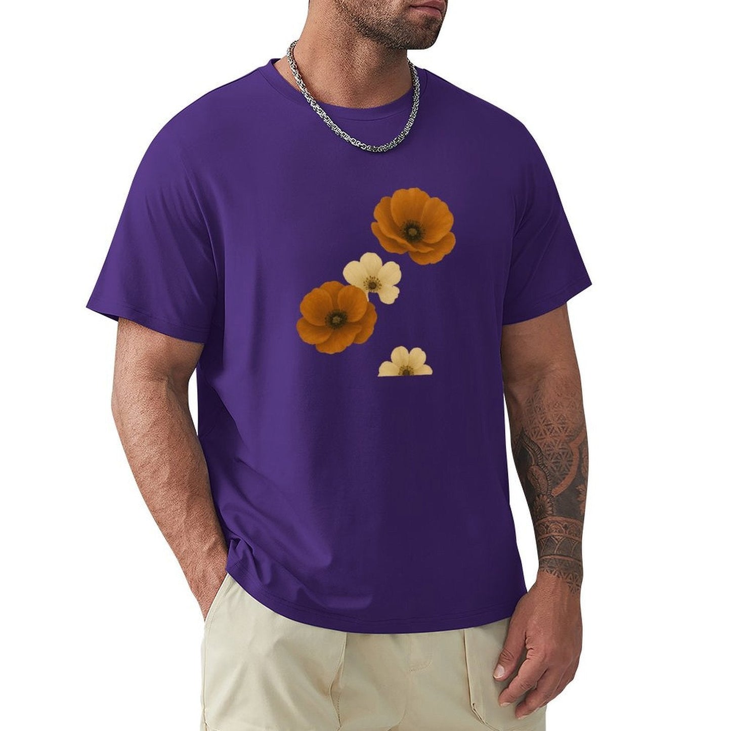 ,Men's Cotton Short - sleeved T-shirt, Breathable Loose - fitting Casual Summer Top, Suitable for Outdoor Activities and Daily Comfortable Wear,Men's T-shirt100%cottonz9ogpgwr5st1 - TrendyLookz