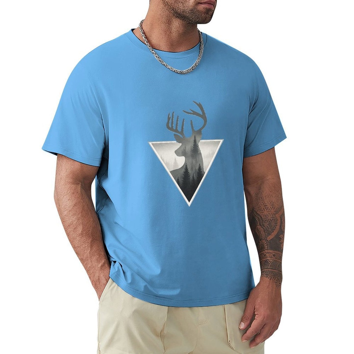 ,Men's Cotton Short - sleeved T-shirt, Breathable Loose - fitting Casual Summer Top, Suitable for Outdoor Activities and Daily Comfortable Wear,Men's T-shirt100%cottonz9ogjfwbbl20 - TrendyLookz