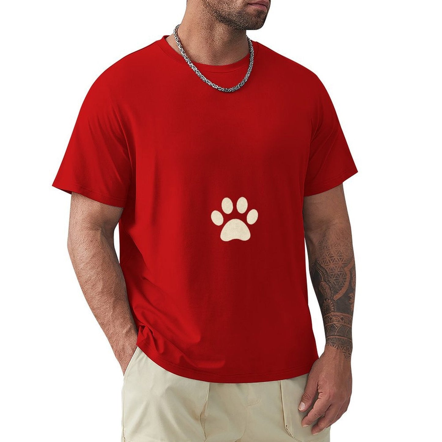 ,Men's Cotton Short - sleeved T-shirt, Breathable Loose - fitting Casual Summer Top, Suitable for Outdoor Activities and Daily Comfortable Wear,Men's T-shirt100%cottonz9ogpbrz8g4e - TrendyLookz