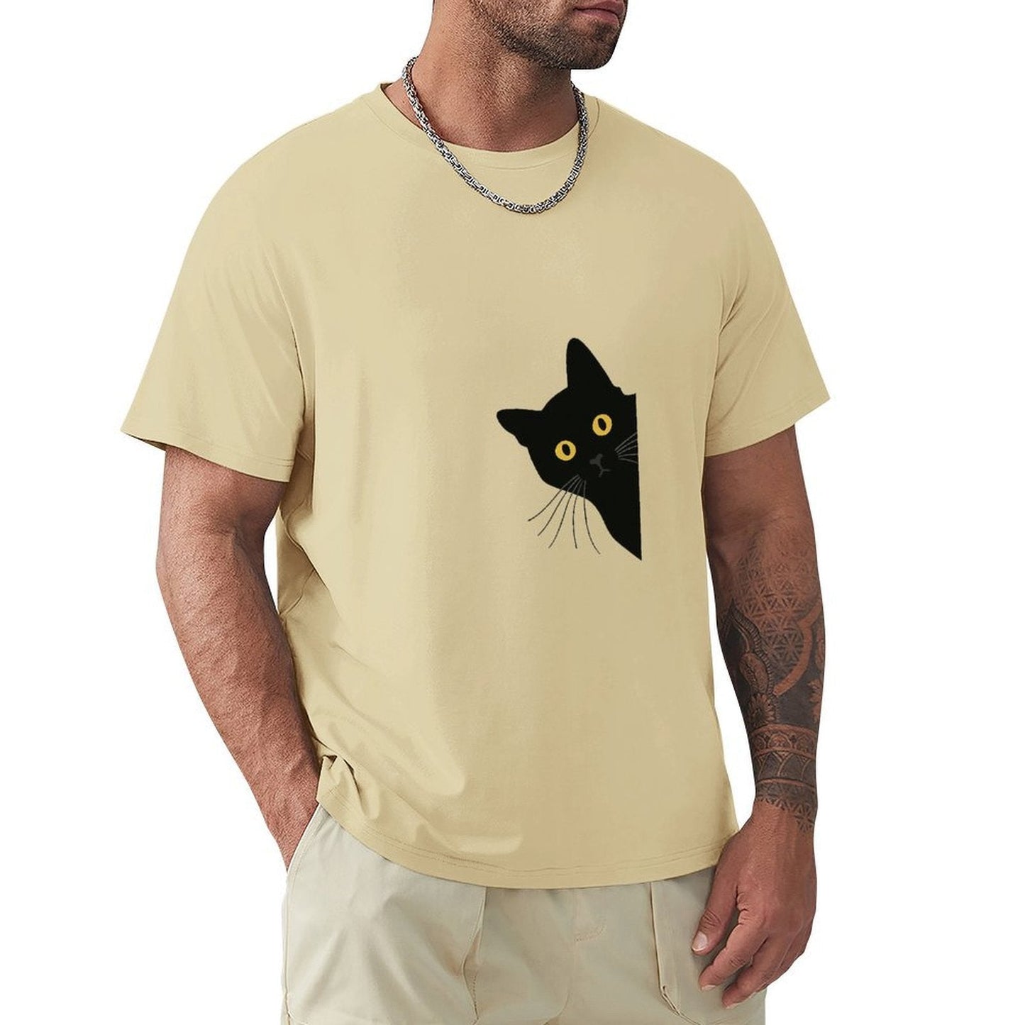 ,Men's Cotton Short - sleeved T-shirt, Breathable Loose - fitting Casual Summer Top, Suitable for Outdoor Activities and Daily Comfortable Wear,Men's T-shirt100%cottonz9ogpb86l6h6 - TrendyLookz