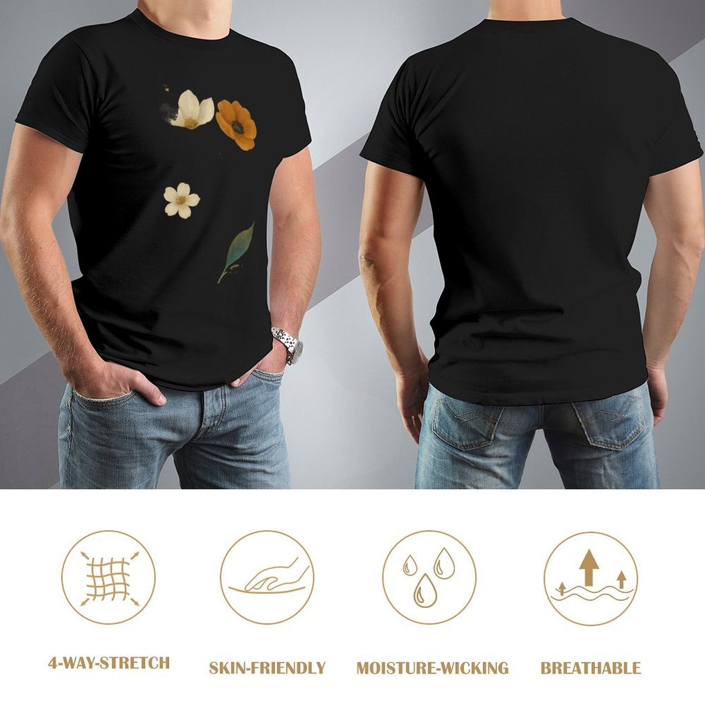 ,Men's Cotton Short - sleeved T-shirt, Breathable Loose - fitting Casual Summer Top, Suitable for Outdoor Activities and Daily Comfortable Wear,Men's T-shirt100%cottonz9og5lldtvpr - TrendyLookz