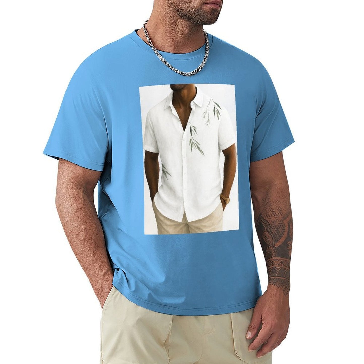 Men's Cotton Short - sleeved T-shirt, Breathable Loose - fitting Casual Summer Top, Suitable for Outdoor Activities and Daily Comfortable Wear,Men's T-shirt100%cottonzxv2ow99xd0q - TrendyLookz