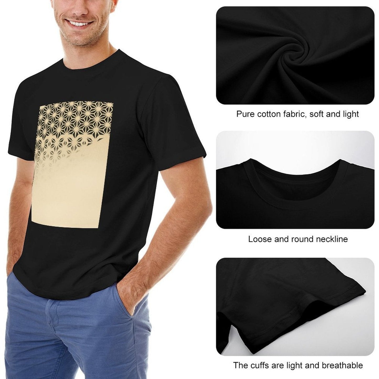 Men's Cotton Short - sleeved T-shirt, Breathable Loose - fitting Casual Summer Top, Suitable for Outdoor Activities and Daily Comfortable Wear,Men's T-shirt100%cottonzxv2oqxw0rrp - TrendyLookz