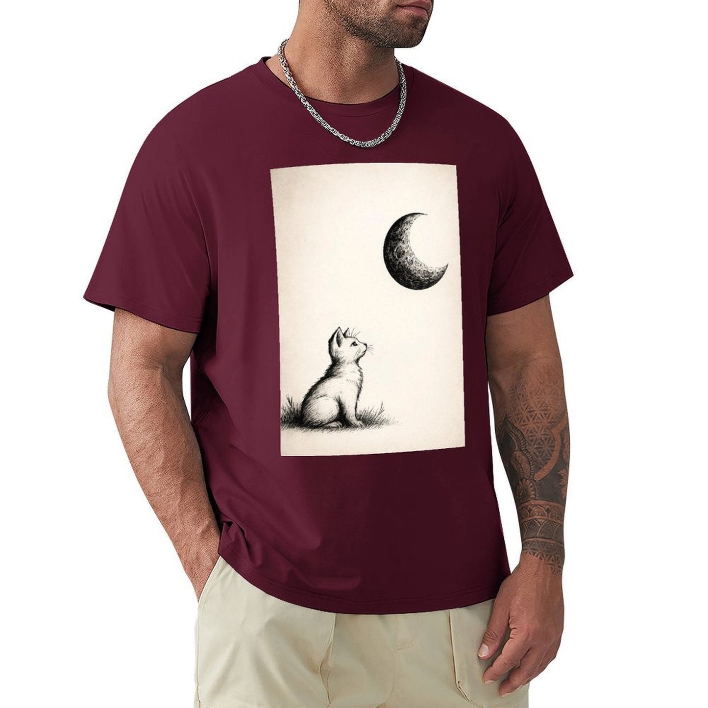 Men's Cotton Short - sleeved T-shirt, Breathable Loose - fitting Casual Summer Top, Suitable for Outdoor Activities and Daily Comfortable Wear,Men's T-shirt100%cottonzxv2oqpouofe - TrendyLookz