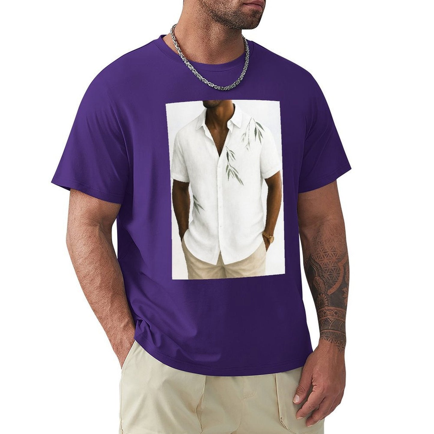 Men's Cotton Short - sleeved T-shirt, Breathable Loose - fitting Casual Summer Top, Suitable for Outdoor Activities and Daily Comfortable Wear,Men's T-shirt100%cottonzxv2ow99xd0q - TrendyLookz