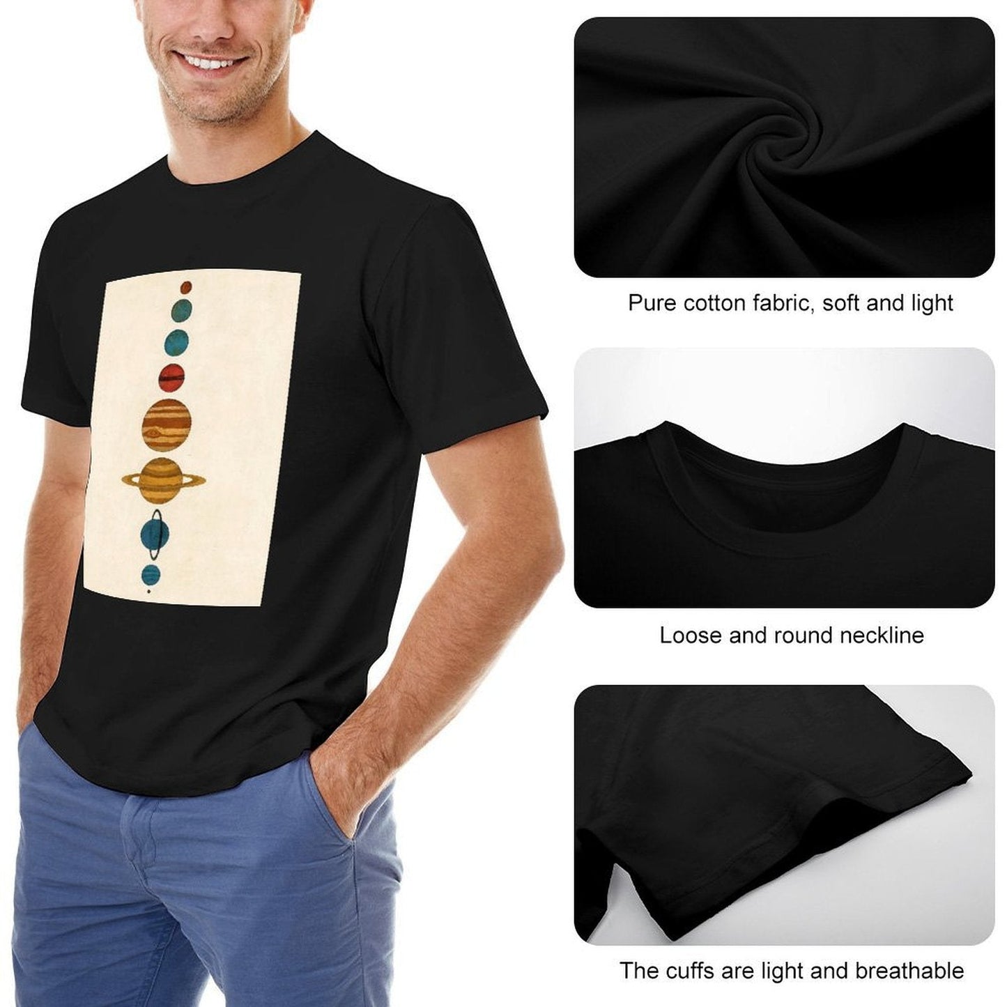 Men's Cotton Short - sleeved T-shirt, Breathable Loose - fitting Casual Summer Top, Suitable for Outdoor Activities and Daily Comfortable Wear,Men's T-shirt100%cottonzxvsgx7lmd2f - TrendyLookz