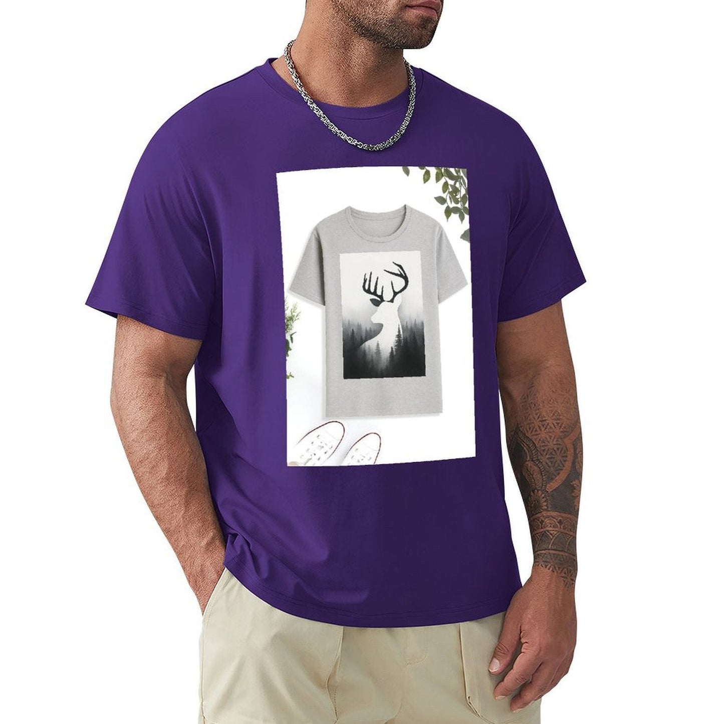 Men's Cotton Short - sleeved T-shirt, Breathable Loose - fitting Casual Summer Top, Suitable for Outdoor Activities and Daily Comfortable Wear,Men's T-shirt100%cottonzxvsgx28n2h0 - TrendyLookz