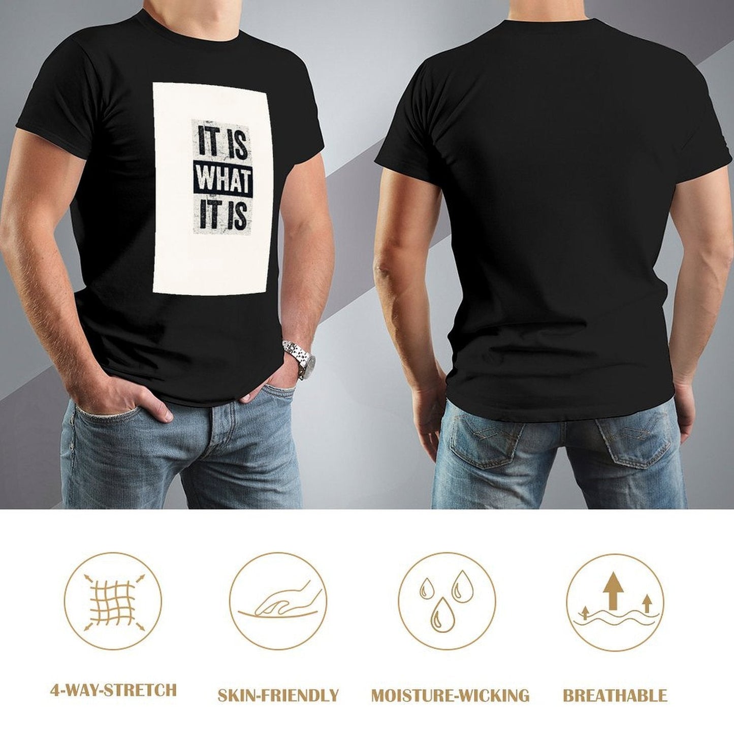Men's Cotton Short - sleeved T-shirt, Breathable Loose - fitting Casual Summer Top, Suitable for Outdoor Activities and Daily Comfortable Wear,Men's T-shirt100%cottonzxvsgxwl4qct - TrendyLookz