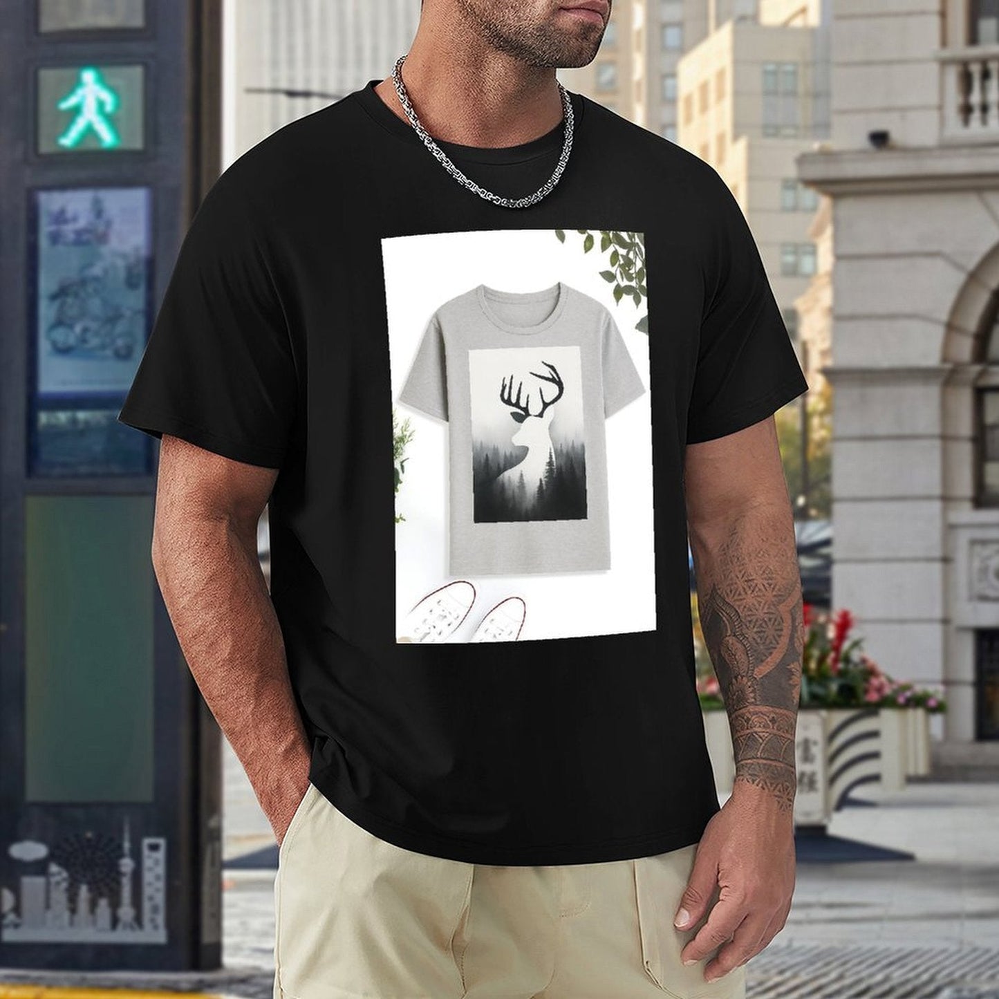 Men's Cotton Short - sleeved T-shirt, Breathable Loose - fitting Casual Summer Top, Suitable for Outdoor Activities and Daily Comfortable Wear,Men's T-shirt100%cottonzxvsgx28n2h0 - TrendyLookz