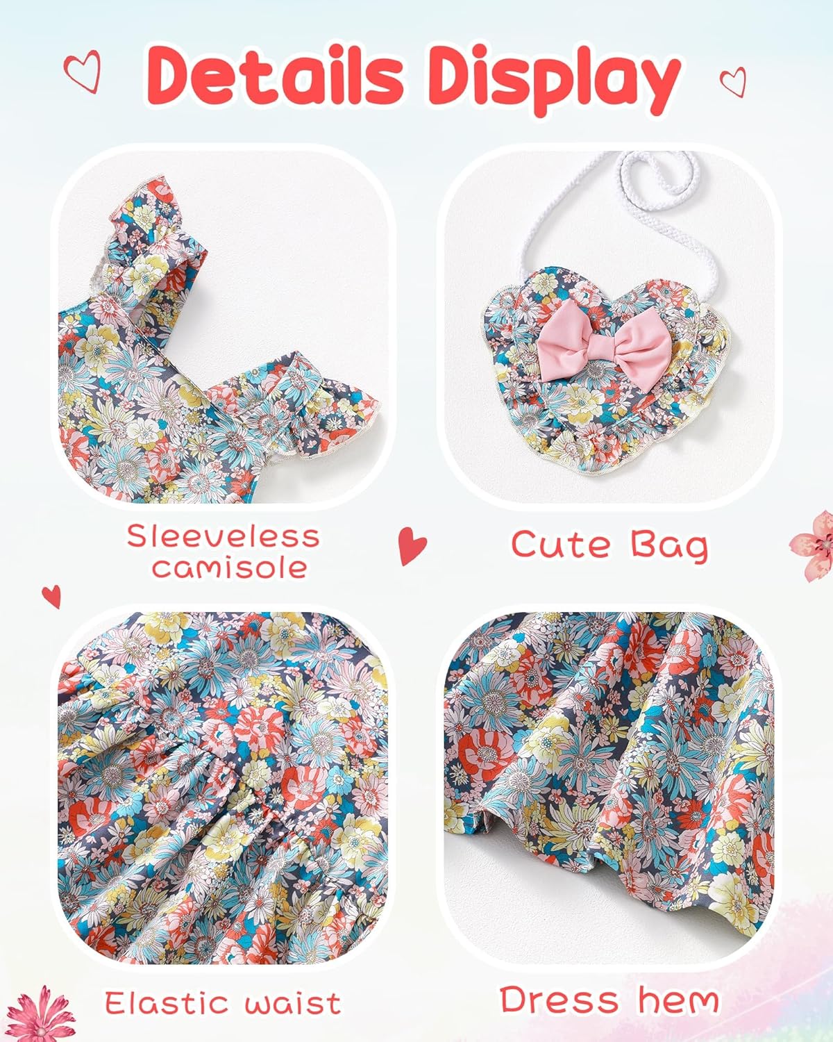 Mioglrie Baby Girl Clothes Newborn Dress Summer Toddler Girls' Clothing Casual Sundress with Cute Bag Infant Outfits - TrendyLookz