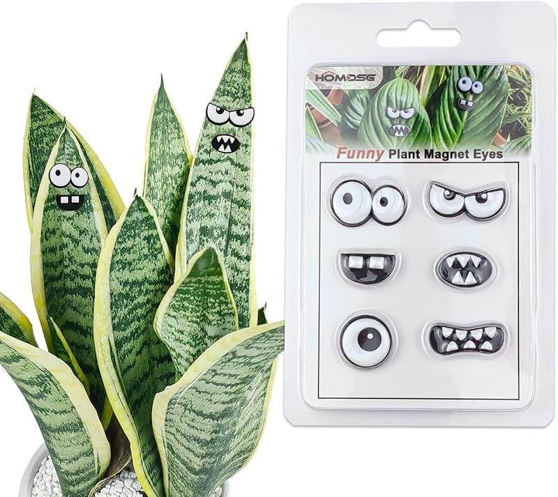 Monster Plant Magnets Eyes for Potted Plants, Funny Plant Safe Magnet Pins Charms, House Plant Accessories, Christmas Decorations Gift for Plant Lovers - TrendyLookz