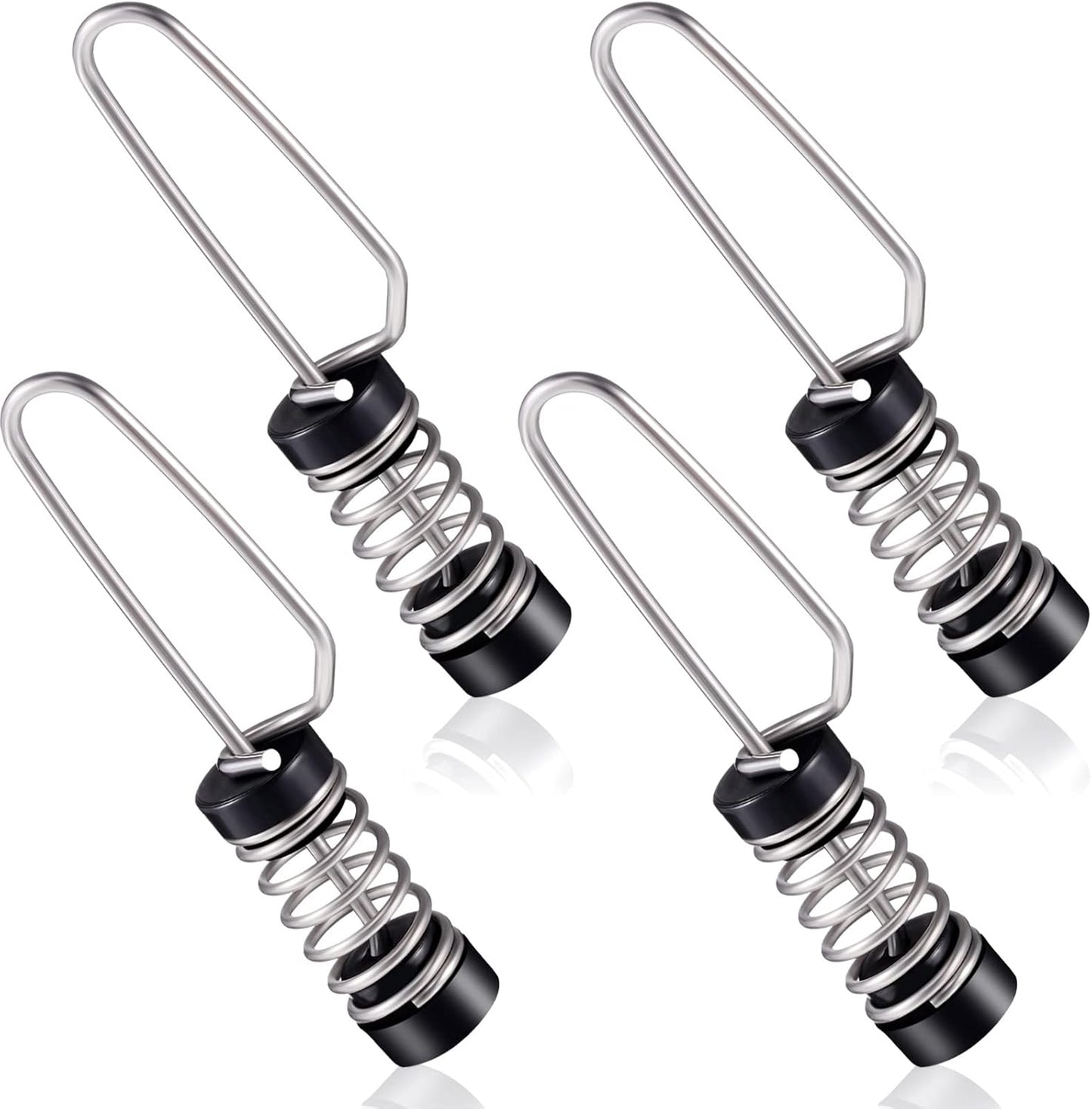 Moxweyeni Boat Flag Clips Stainless Steel Marine Flag Clips for Halyards Outrigger Lines Antennas Stern Lights Flagpole Rope Fishing - TrendyLookz