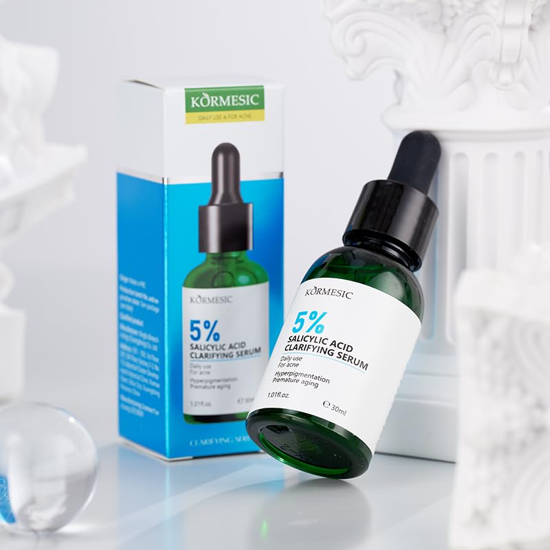 Salicylic Acid Serum 5% Moisturizer Face Serum Clearing Pores, Promotes Exfoliation, and Controls Excess Oil in the Pores 2 - pack 1.01fl.oz. - TrendyLookz