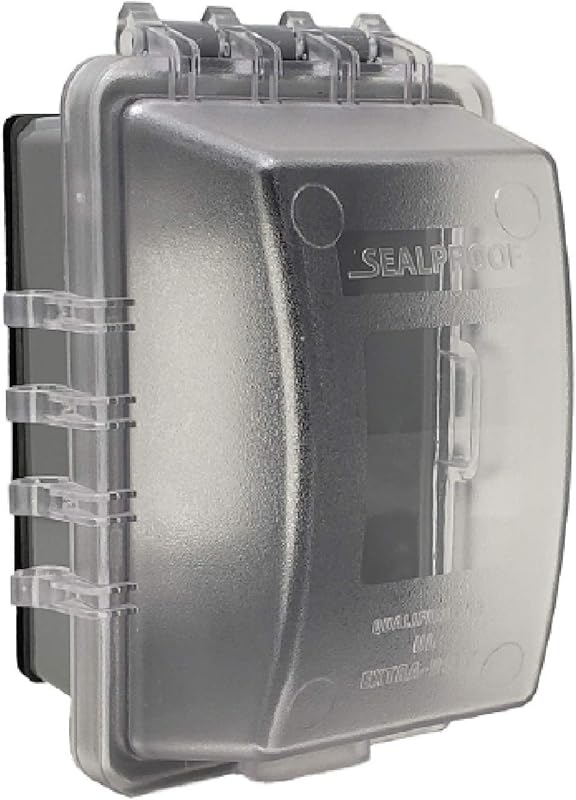 Sealproof 1 - Gang Weatherproof In Use Outlet Cover | Horizontal/Vertical Outdoor Plug and Receptacle Protector, Lockable Bubble Cover, UL Extra Duty Compliant, 18 Configurations - TrendyLookz