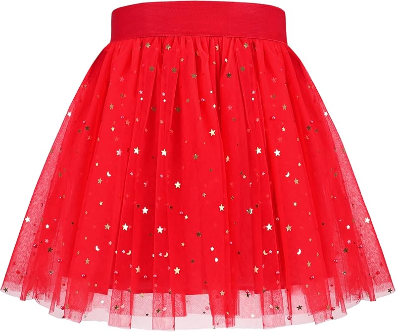 Sunny Fashion Girls Skirt Navy Blue Pearl Stars Sparkling Tutu Dancing Age 4 - 12 Years - TrendyLookz