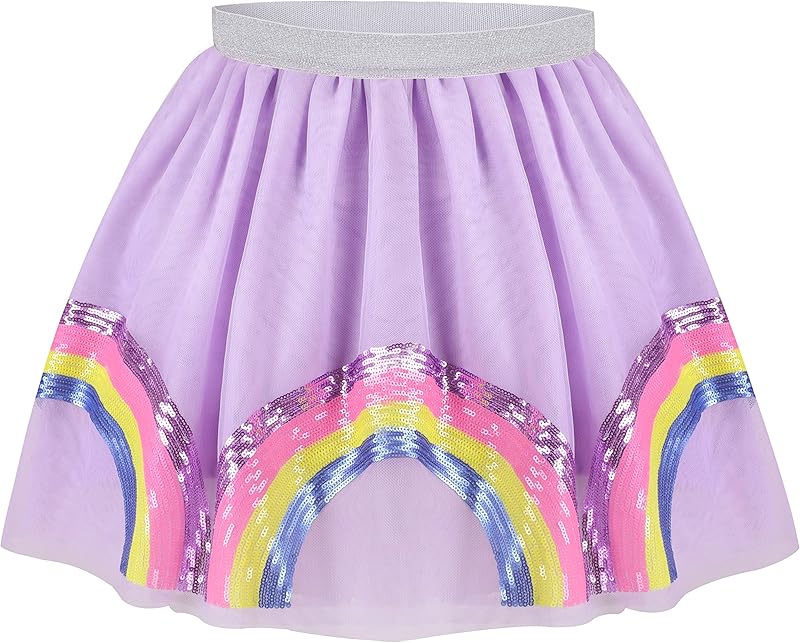 Sunny Fashion Girls Skirt Navy Blue Pearl Stars Sparkling Tutu Dancing Age 4 - 12 Years - TrendyLookz