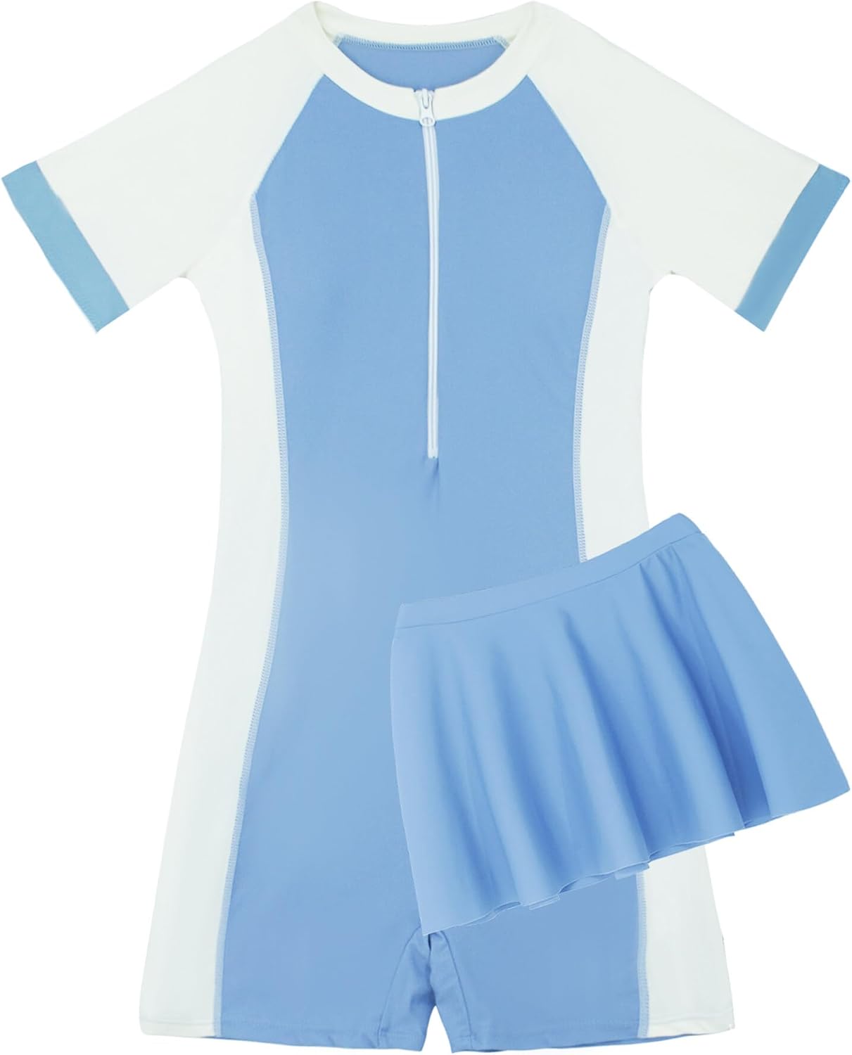 Happy Cherry Girls Rash Guard Swimsuit Modest Swim Set UPF 50 Bathing Suit Beach Swimwear 6-16 Years