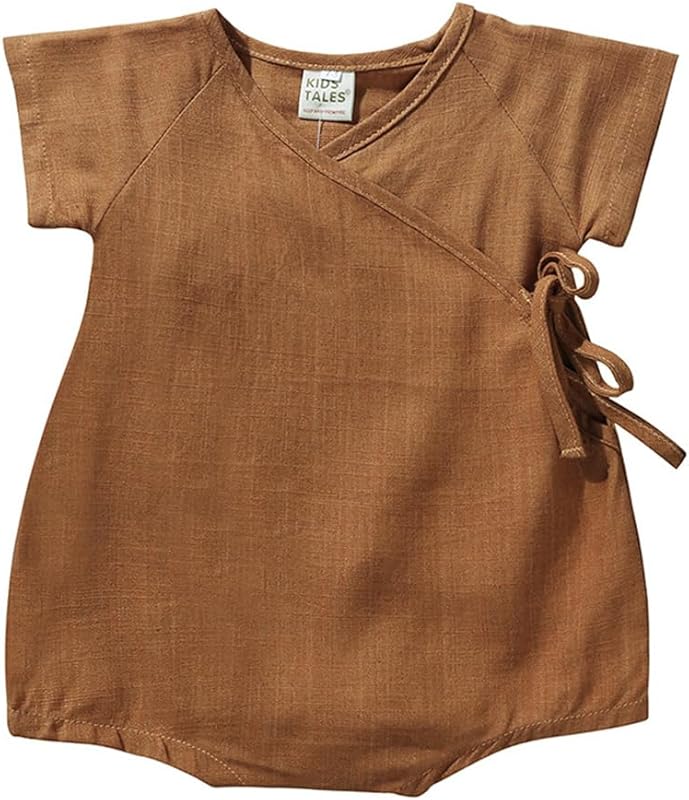 Unisex Baby Toddler Bodysuit Short Sleeve Romper T-Shirt Onesie Neutral Clothes