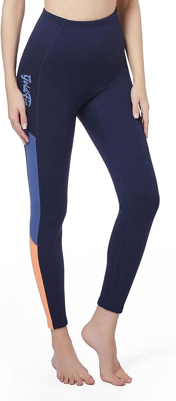 GoldFin Wetsuit Pants Women, 2mm Neoprene Pants Keep Warm for Water Aerobics Diving Surfing Swimming Snorkeling Scuba Kayaking Pants