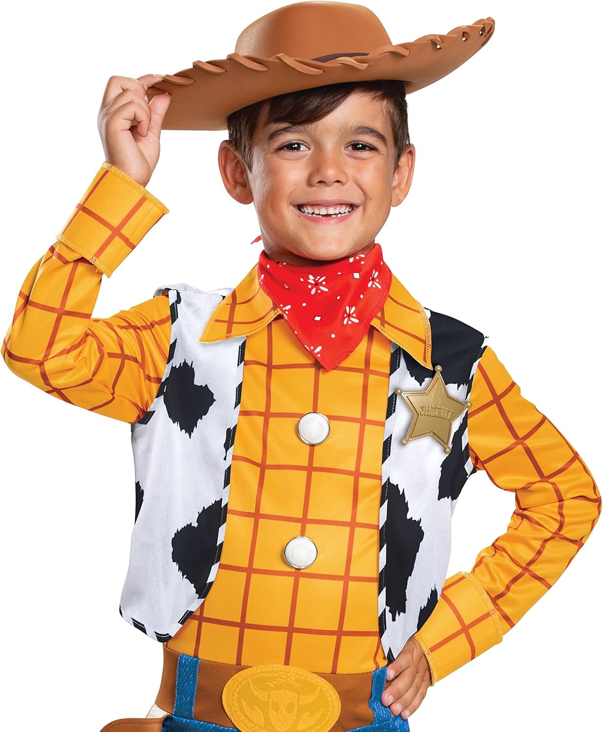 Woody Costume, Official Disney Pixar Toy Story 4 Deluxe Boys Costume
