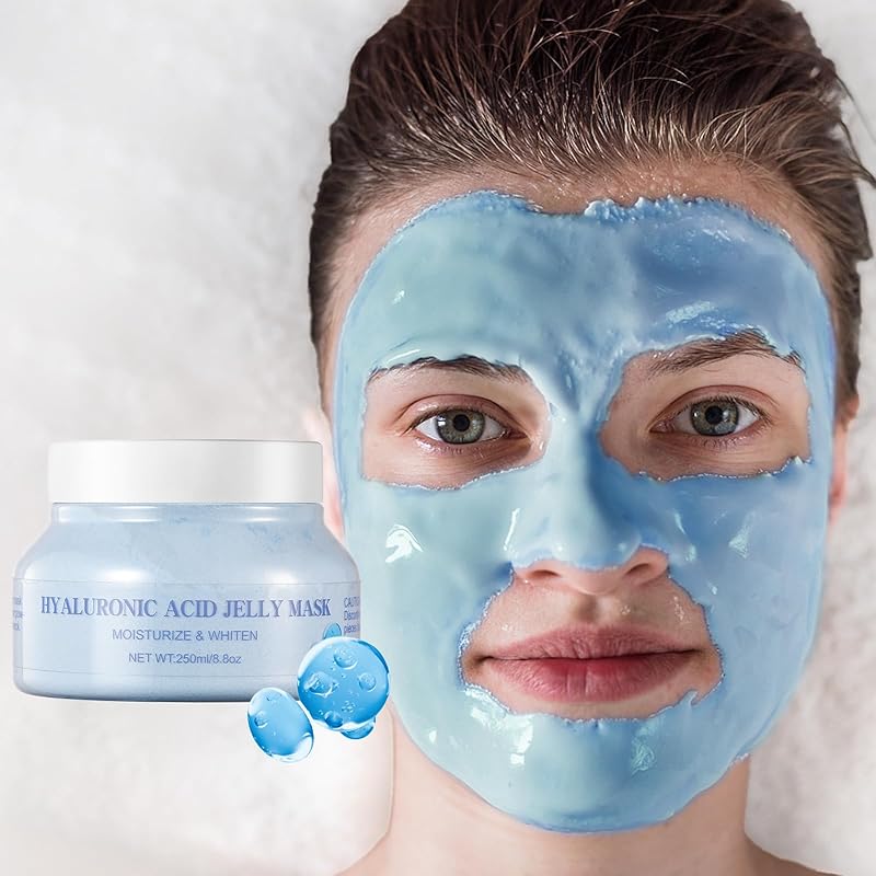 Jelly Masks Powder for Facials Professional,Hydrating Gel Powder For Facial Mask,Jelly Mask Peel-Off Face Mask for Women,Moisturizing Jelly Mask for Face Skincare,8.8 Oz（24K Gold