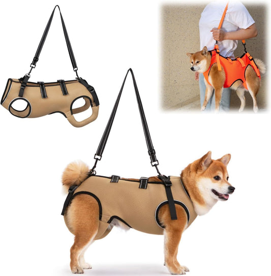 GIIPET-Dog Careハーネス Summer Ventilation Dog For nursing careハーネス Walking aid Old Dog けが Nursing Supplies Easy to put on and take off Old Dog/Blame me/surgery/Recovering quickly/Illness Medium-sized dog Small Dog Care Clothing Foot Obstacle リハビリ Take a walk