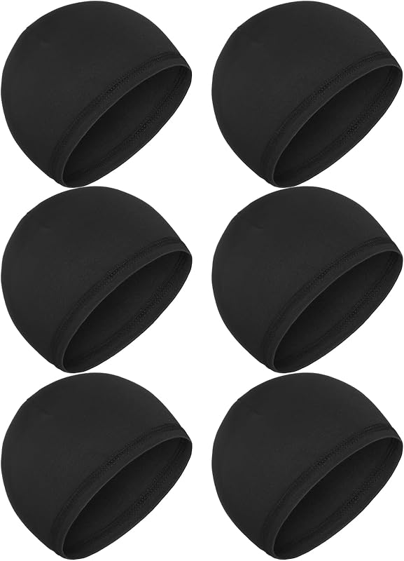 Boao 6 Pieces Cooling Skull Caps Helmet Hard Hat Liner Sweat Wicking Running Beanie Cycling for Men Women