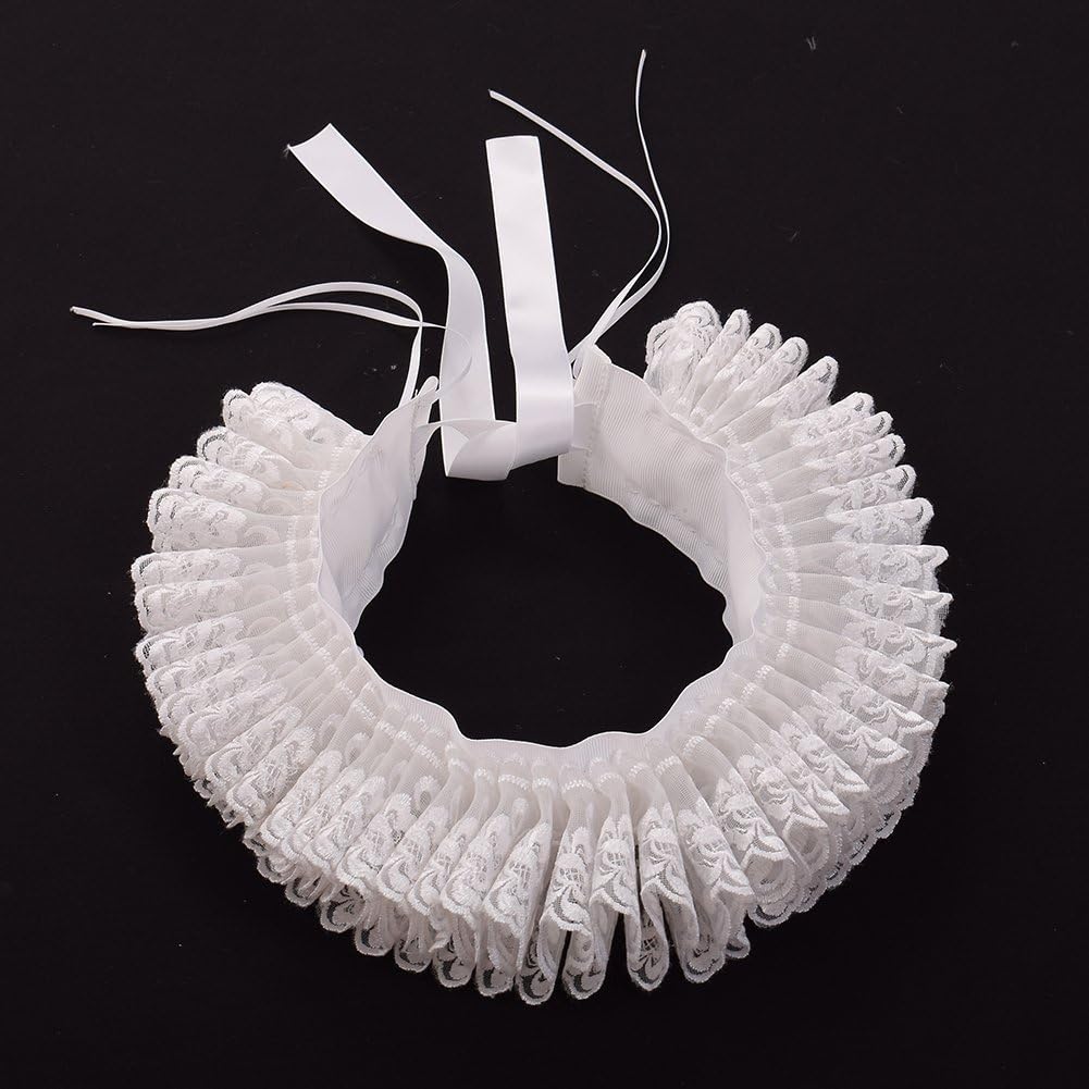 GRACEART Renaissance Elizabethan Ruff Collar Neck Ruffle