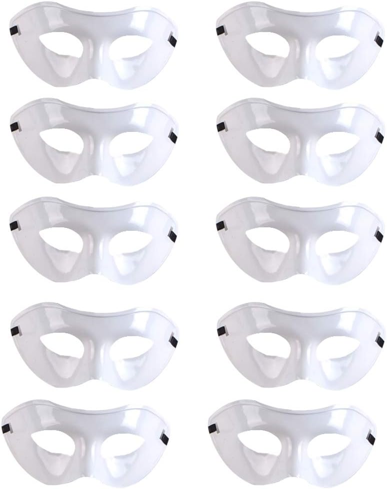 Rgontar 10 Pcs Unisex Retro Masquerade Mask Face Mask Venetian Mask for Fancy Dress Costume Halloween Party