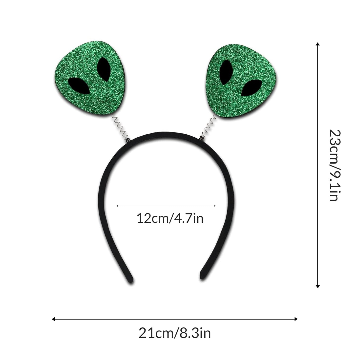 Costume Headwear Alien Headband Plush Material, Halloween Party Supplies, Space Theme, Costume Accessory for Adults and Kids