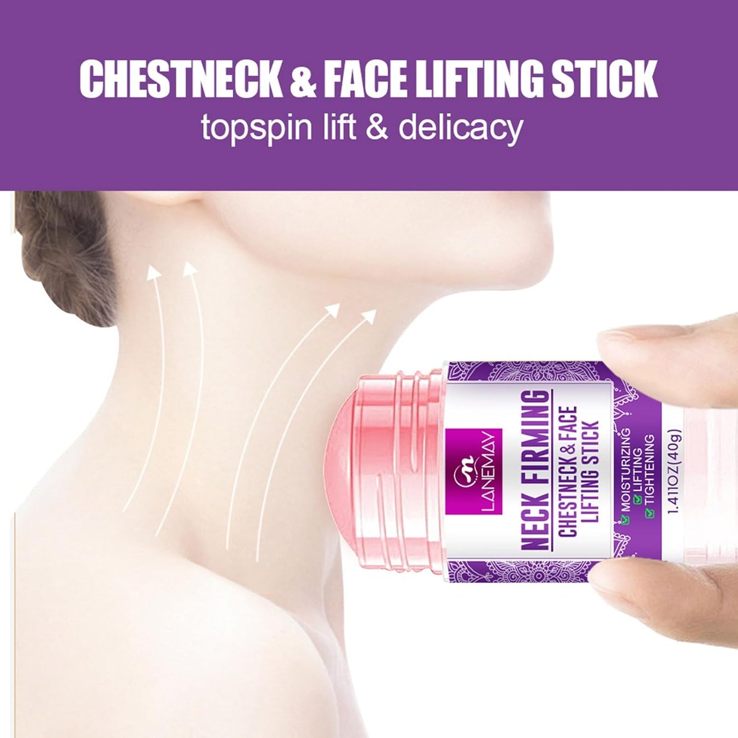 Retinol Firming Tightening Cream Stick for Neck and Face, Retinol Cream for Anti Wrinkles, Retinols Stick with Collagen, Aloe Vera, Avocado & Rosemary, Anti-Aging Neck Cream & Face Moisturizer