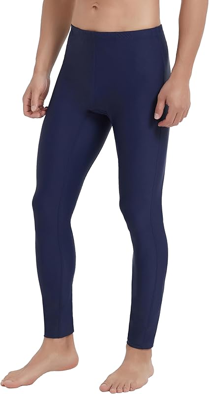 Ubestyle UPF 50+ Men's Active Surfing Water Leggings Swim Pants Swim Tights Beach Pants Sun Protective