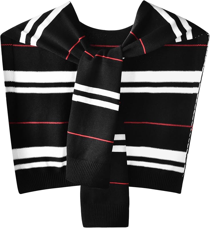 Sweater Shawl Wraps for Women Sweater Knitted Knotted Shawls Travel Casual Scarf Cape Shoulder Tops Fashion Wrap