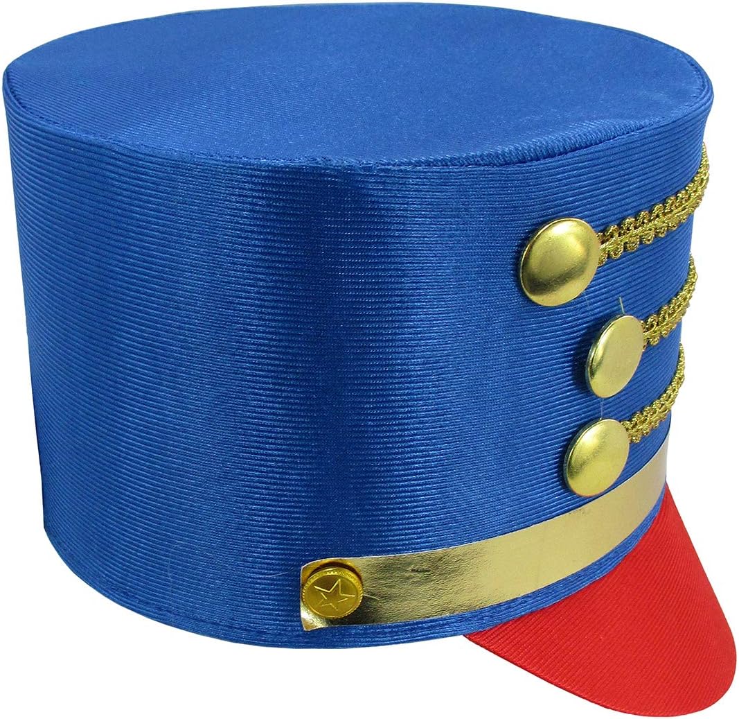 Nicky Bigs Novelties Nutcracker Hat Adult Toy Soldier Costume Marching Band Majorette Ring Master Top Hat Cosplay Accessory