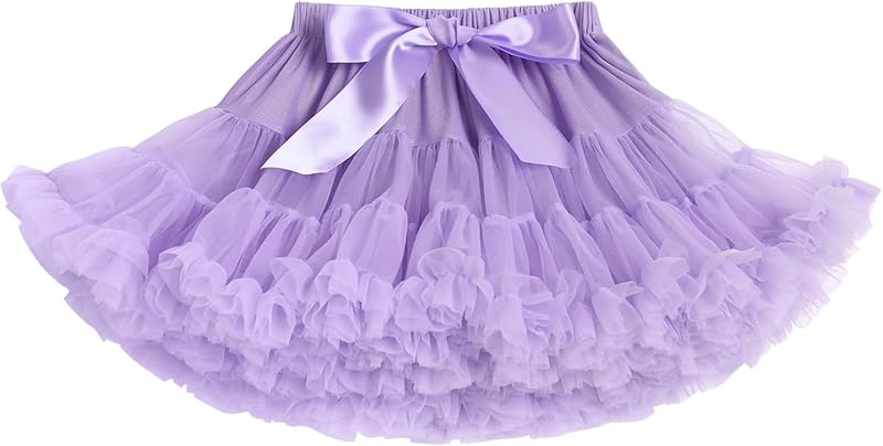 Petticoat Skirt for Girls Tutu Skirt Princess Fluffy Soft Tulle Ballet Birthday Party Pettiskirt Half Slips Dance Underskirt