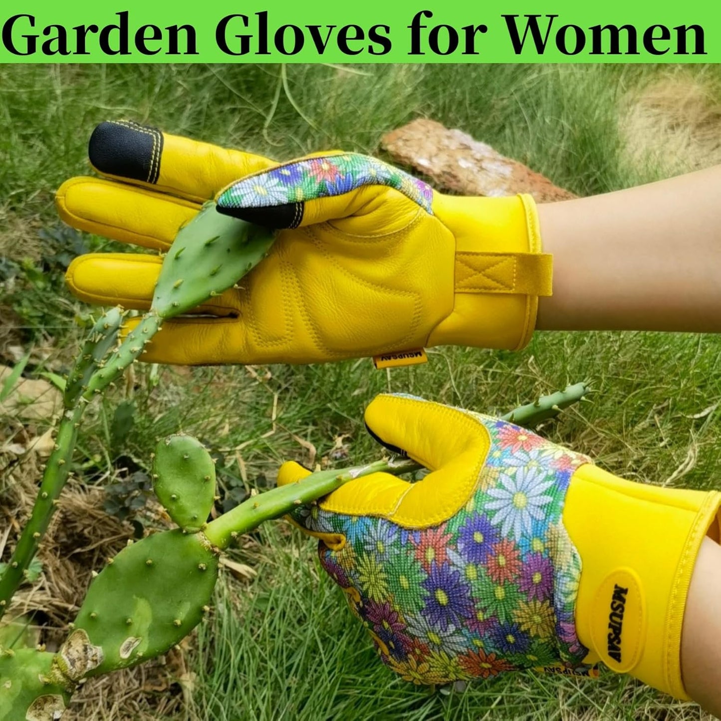 Thorn Proof&Puncture Resistant Gardening Gloves with Grip,Garden Gloves for Women, Leather Work Gloves,Gifts