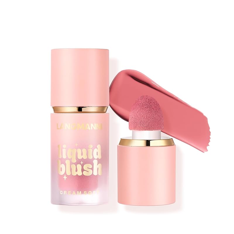 Jolilab Liquid Blush - High Pigment, Long - Lasting, Buildable Color for a Natural Glow（#1+2）