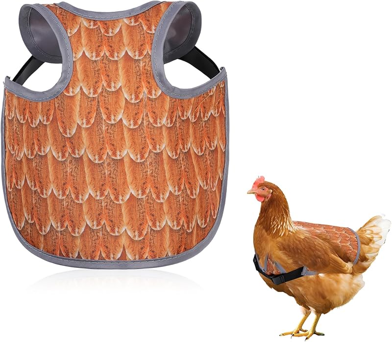 Chicken Saddle for Hens - Chicken Aprons for Hens With Adjustable Straps, Chicken Aprons & Vest Jacket for Hens