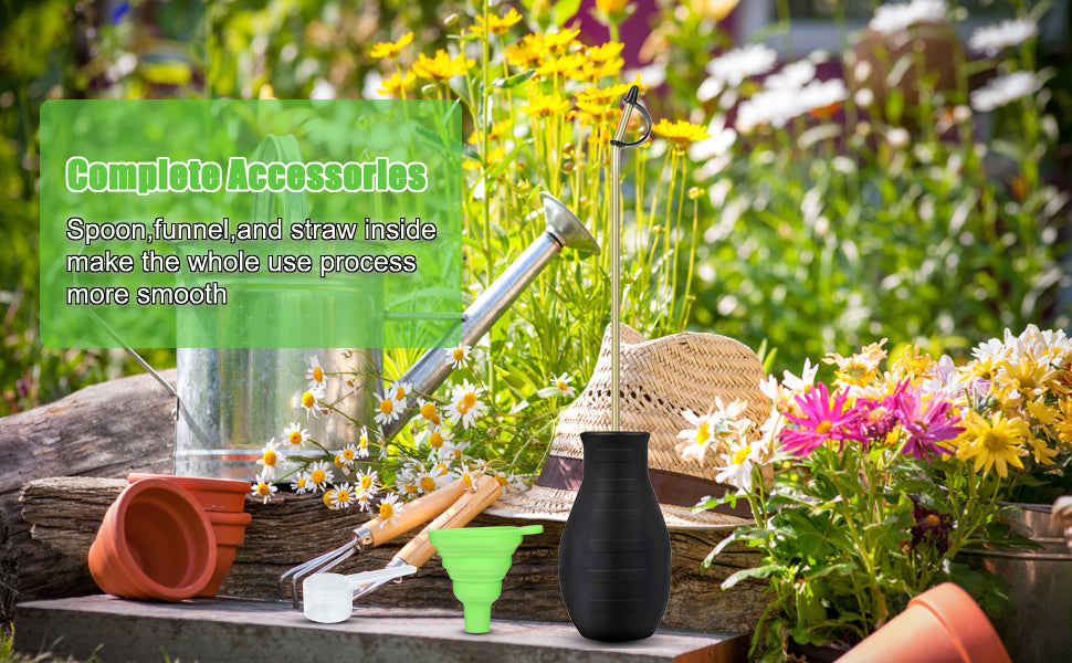 Diatomaceous Earth Duster, Powder Sprayer, Garden Duster Applicator Dispenser with Long Plastic Tube for Organic Gardening Agricultural Supplies for Diatomaceous Earth & Other Home Powder Applications