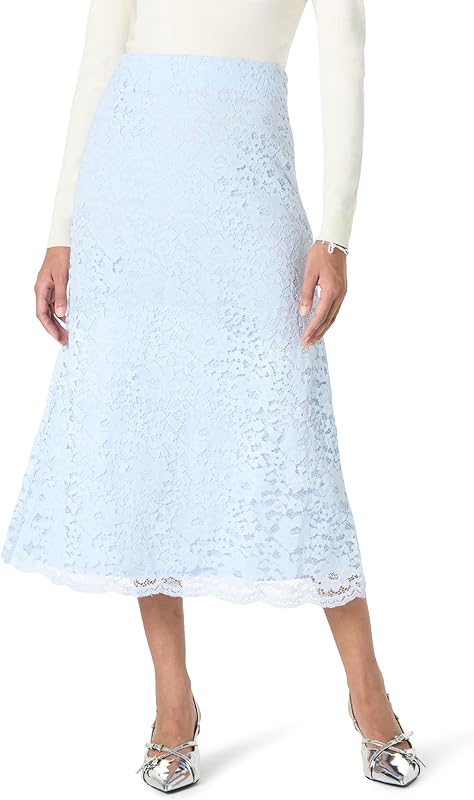 The Drop Women's Standard Elana Lace Midi Skirt