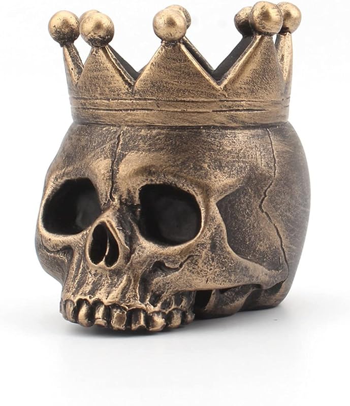 1 PCS Skeleton Skull Candlestick Holder Halloween Home Party Decorative Resin Skeleton Candle Holder Themed Bar Decoration (White) - TrendyLookz