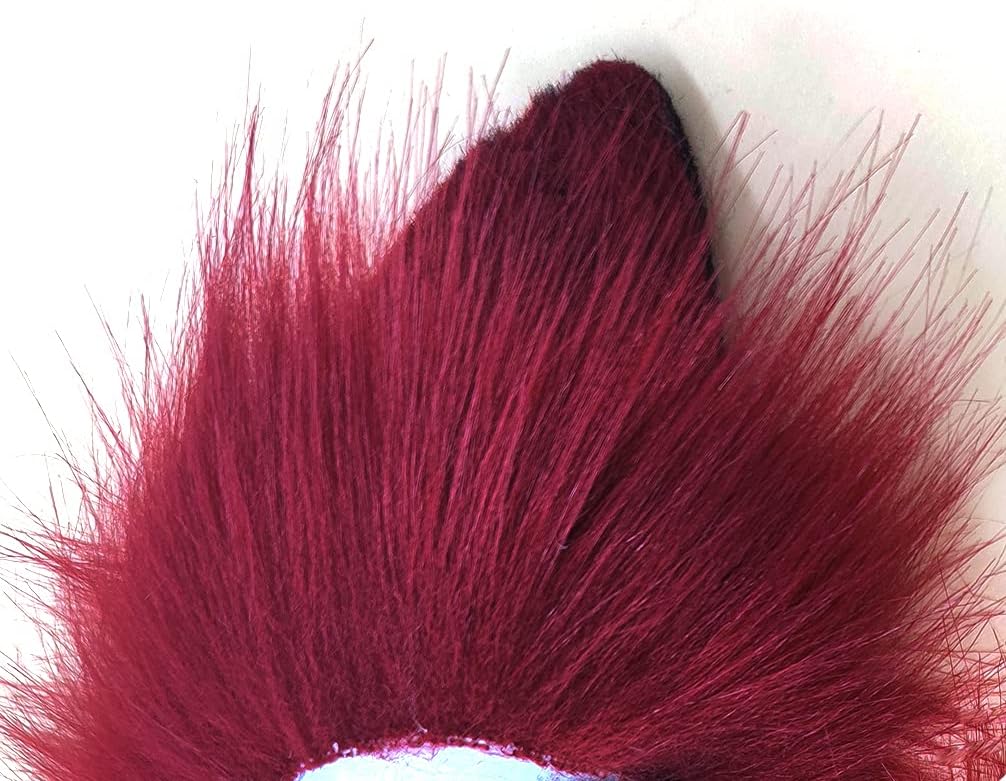 QinRuan Fox Cat Long Fur Ears Hair Headwear Wolf Animal Anime Halloween Cosplay Costume