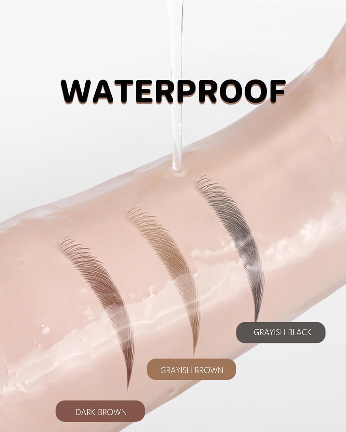 Microblading Eyebrow Pencil,Eyebrow Pen with an Upgrade Micro-Fork Tip Applicator,Eyebrow Pencil Magic 2-in-1 Eye Brow Pencils for Women to Effortlessly Create Hair Like Natural Brows - Dark Brown