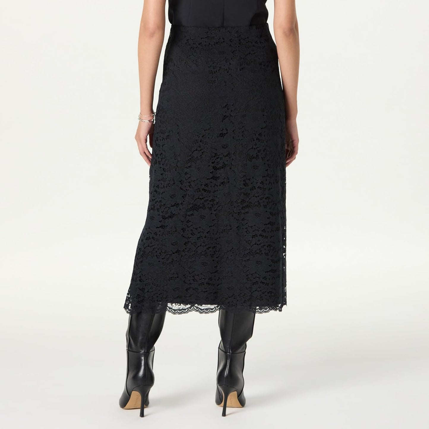 The Drop Women's Standard Elana Lace Midi Skirt