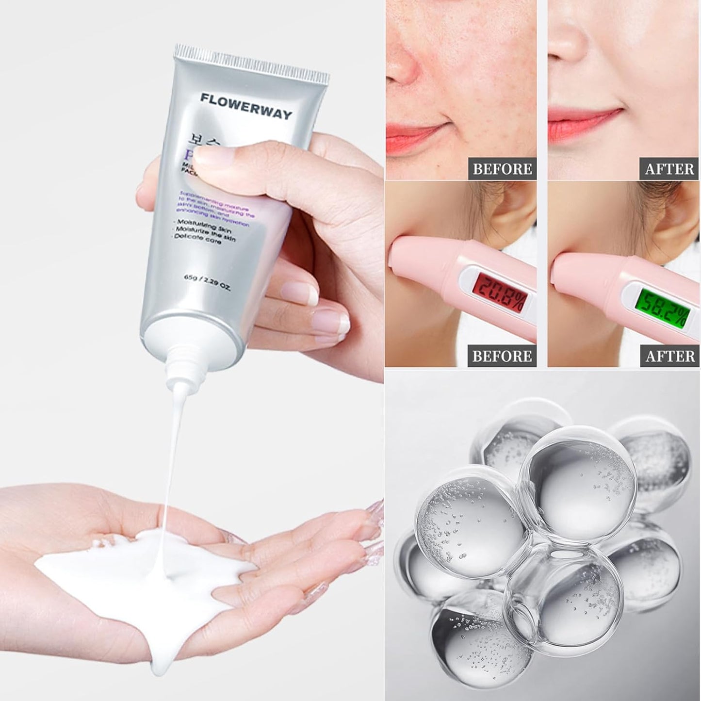 Collagen Overnight Wrapping Face Mask for Korean Glass Skin, Collagen Night Wrapping Peel Off Facial Mask Pack, Firming and Wrinkle Reduction Sheet Mask, Hydrolyzed Collagen For Glowing Skin